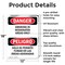 Signmission Smoking In Designated Areas Only Bilingual, 12 in W x Rectangle, Aluminum OS-2PACK-DS-A-1218-VS-1574 - alternate 7